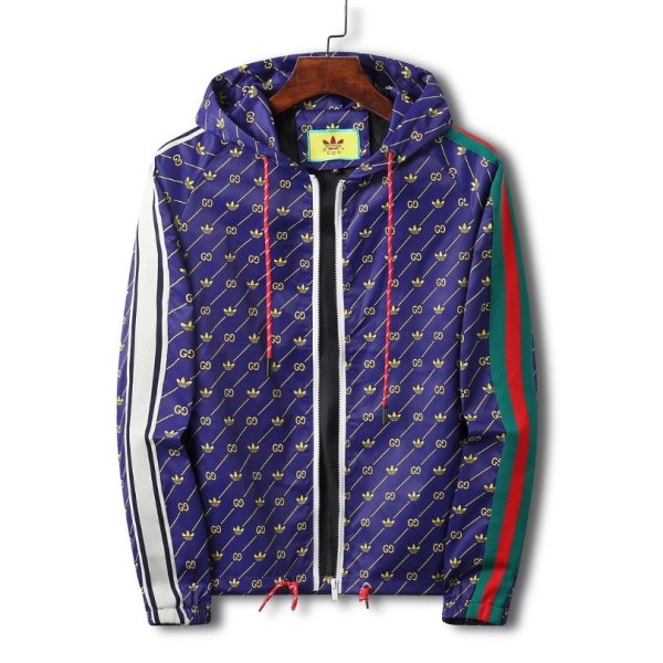 d105555_7575-1.jpg Jacket Gucci Monogram Stripe Blue GC078 - Image 1