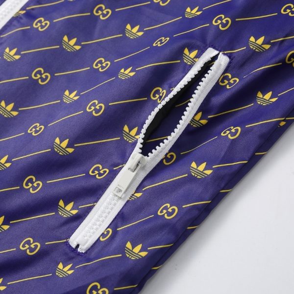 Jacket Gucci Monogram Stripe Blue GC078 - Image 5