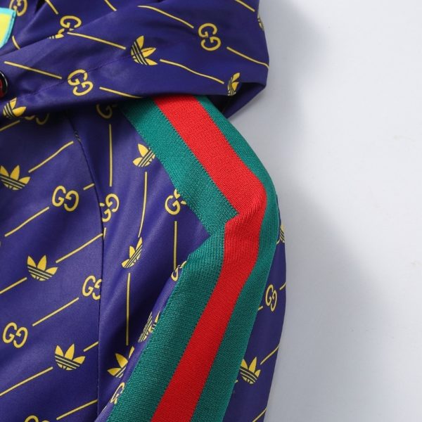 Jacket Gucci Monogram Stripe Blue GC078 - Image 6