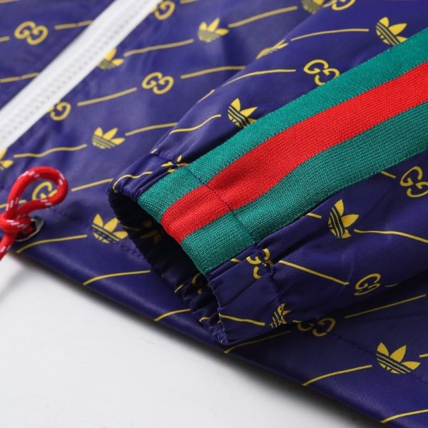 Jacket Gucci Monogram Stripe Blue GC078 - Image 7