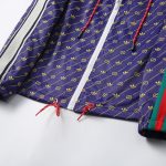 Jacket Gucci Monogram Stripe Blue GC078 - Image 8