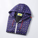 Jacket Gucci Monogram Stripe Blue GC078 - Image 10