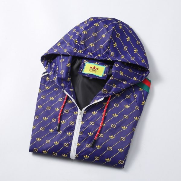 Jacket Gucci Monogram Stripe Blue GC078 - Image 10