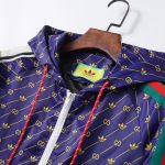 Jacket Gucci Monogram Stripe Blue GC078 - Image 11