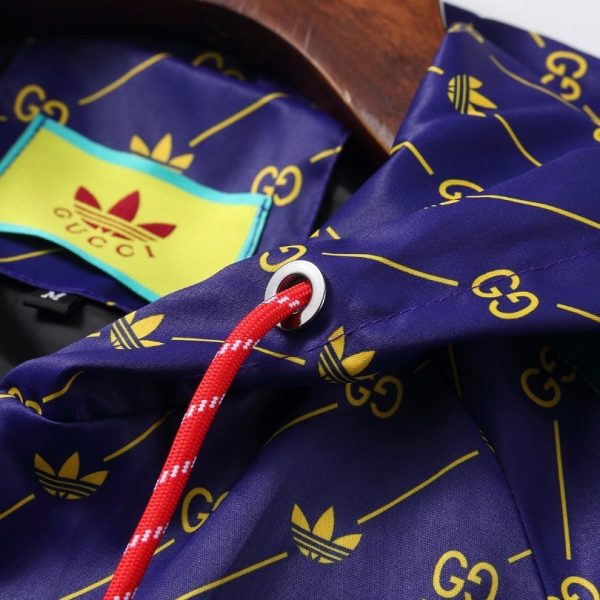 Jacket Gucci Monogram Stripe Blue GC078 - Image 12