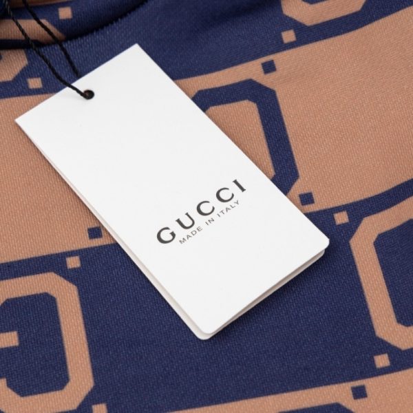 Hoodie Gucci Monogram Brown Blue GC080 - Image 7