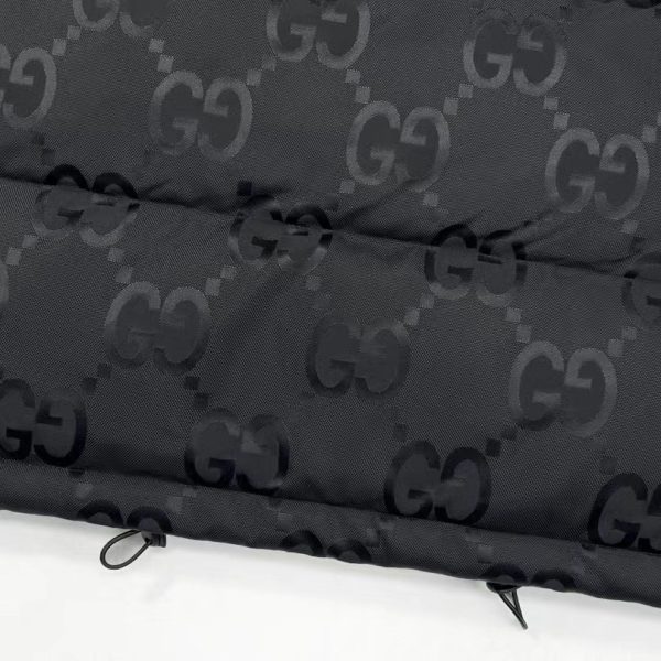 Puffer Jacket Gucci Monogram Black GC081 - Image 3