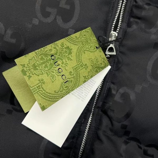 Puffer Jacket Gucci Monogram Black GC081 - Image 6