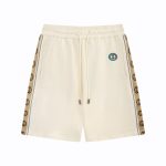 Shorts Gucci Beige Monogram Trim GC090
