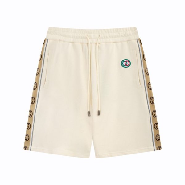 d105727_15900-1.jpg Shorts Gucci Beige Monogram Trim GC090 - Image 1