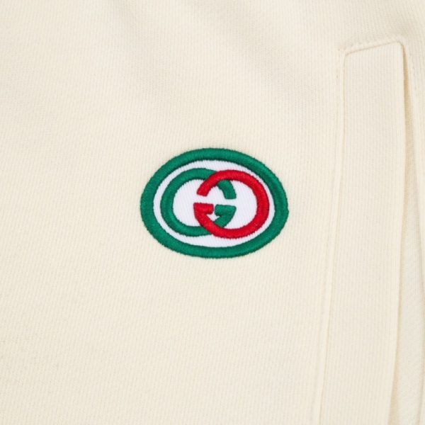 Shorts Gucci Beige Monogram Trim GC090 - Image 3