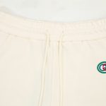 Shorts Gucci Beige Monogram Trim GC090 - Image 4