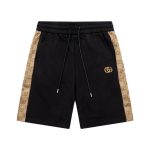 Shorts Gucci Black Monogram Side-Pocket GC094