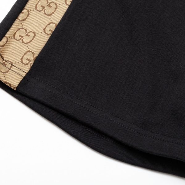 Shorts Gucci Black Monogram Side-Pocket GC094 - Image 8