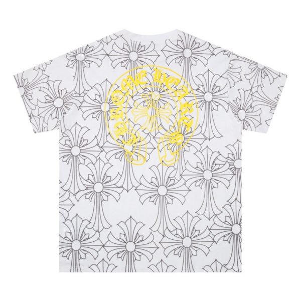 T-shirt Chrome Hearts Cross Pattern White CH001 - Image 2
