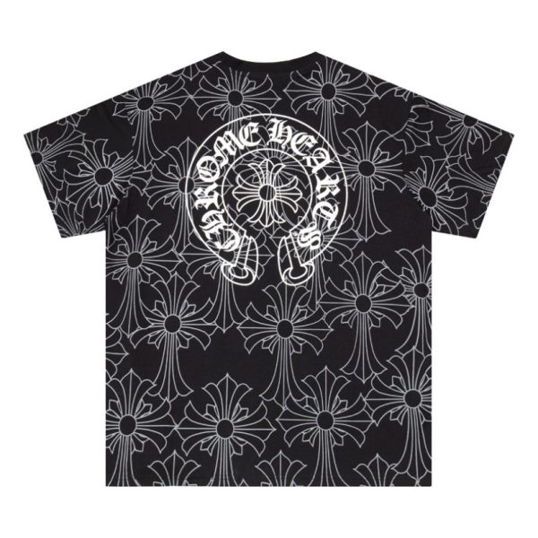 T-shirt Chrome Hearts Cross Pattern Black CH002 - Image 2