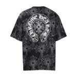 T-shirt Chrome Hearts Cross Pattern Black CH002 - Image 4