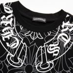 T-shirt Chrome Hearts Cross Pattern Black CH002 - Image 7
