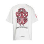 T-shirt Chrome Hearts Red Cross Crest White CH003 - Image 4