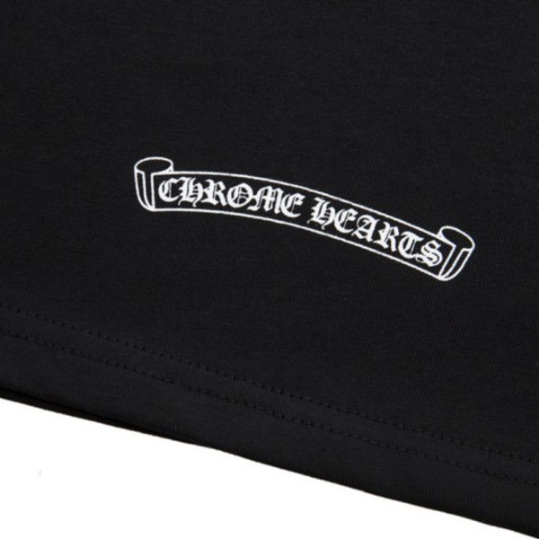T-shirt Chrome Hearts Red Cross Crest Black CH004 - Image 6