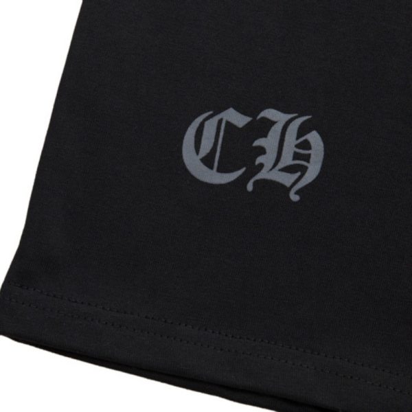 T-shirt Chrome Hearts Red Cross Crest Black CH004 - Image 7
