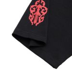 T-shirt Chrome Hearts Red Cross Crest Black CH004 - Image 8