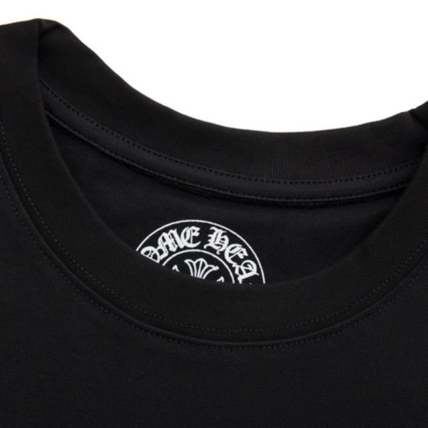 T-shirt Chrome Hearts Red Cross Crest Black CH004 - Image 9