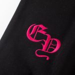 Sweatshirt Chrome Hearts Pink Horseshoe Black CH006 - Image 4