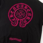 Sweatshirt Chrome Hearts Pink Horseshoe Black CH006 - Image 6