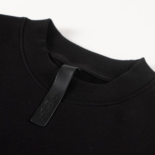 Sweatshirt Chrome Hearts Pink Horseshoe Black CH006 - Image 8