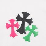 Sweatshirt Chrome Hearts Multicolor Crosses White CH007 - Image 3