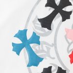 Sweatshirt Chrome Hearts Multicolor Crosses White CH007 - Image 6