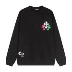 Sweatshirt Chrome Hearts Multicolor Crosses Black CH008