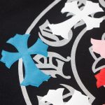 Sweatshirt Chrome Hearts Multicolor Crosses Black CH008 - Image 4