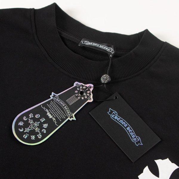 Sweatshirt Chrome Hearts Multicolor Crosses Black CH008 - Image 7