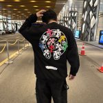 Sweatshirt Chrome Hearts Multicolor Crosses Black CH008 - Image 8