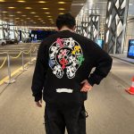 Sweatshirt Chrome Hearts Multicolor Crosses Black CH008 - Image 9