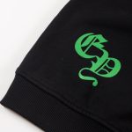 Sweatshirt Chrome Hearts Neon Green Crosses Black CH009 - Image 4