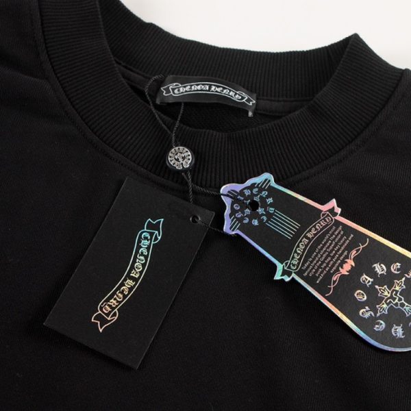 Sweatshirt Chrome Hearts Neon Green Crosses Black CH009 - Image 8