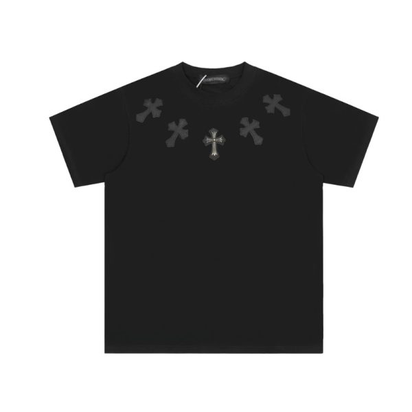 d106162_20898-1.jpg T-shirt Chrome Hearts Cross All Black CH013 - Image 1