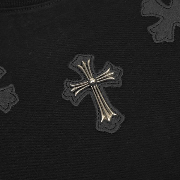 T-shirt Chrome Hearts Cross All Black CH013 - Image 3