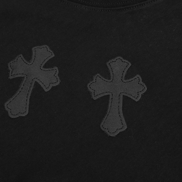 T-shirt Chrome Hearts Cross All Black CH013 - Image 5