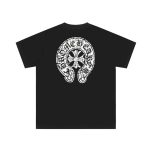T-shirt Chrome Hearts Horseshoe Black Logo CH014 - Image 2