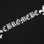 T-shirt Chrome Hearts Horseshoe Black Logo CH014 - Image 3