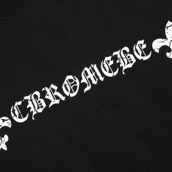 T-shirt Chrome Hearts Horseshoe Black Logo CH014 - Image 3