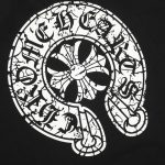 T-shirt Chrome Hearts Horseshoe Black Logo CH014 - Image 5