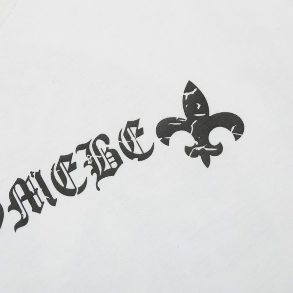 T-shirt Chrome Hearts Horseshoe White Logo CH015 - Image 3