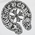 T-shirt Chrome Hearts Horseshoe White Logo CH015 - Image 4