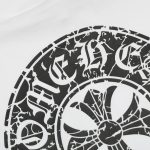 T-shirt Chrome Hearts Horseshoe White Logo CH015 - Image 5