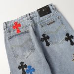 Jeans Chrome Hearts Multicolor Cross Patch CH022 - Image 3